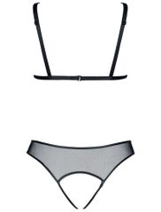 Pola Black Bra with Crotchless Briefs-thumb-2