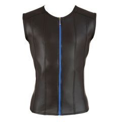 Shiny Matte Shirt with Zip-thumb-2