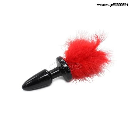 Funny tail anal plug (red)