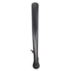 Long Faux Leather Paddle Black