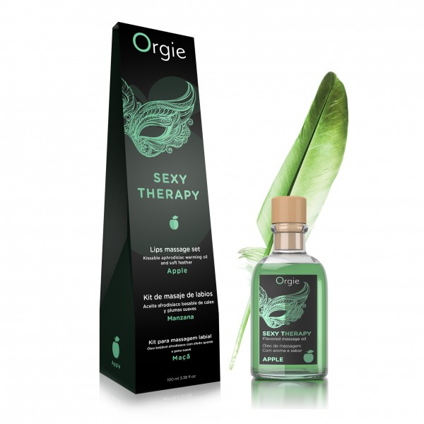 Λάδι μασάζ Σετ Lips Massage Kit - Apple 200 ml