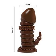 Baile Penis Sleeve Wolftooth 13cm Brown-thumb-3