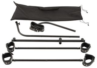 Heavy duty Metal and Leather Slave Pillory 115 cm to 165 cm x 65-thumb-1