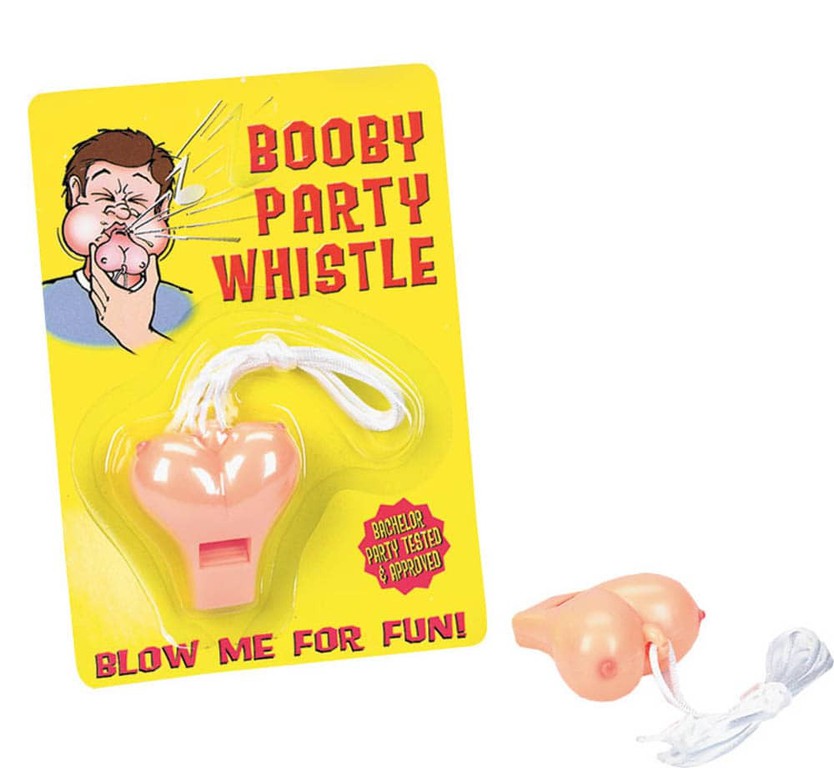 Plastic Boobie Party Whistle