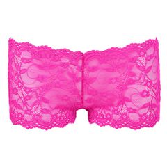 Lace Panty with Open Buttocks Pink-thumb-4
