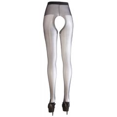 Cottelli Collection Crotchless Tights Black-thumb-2