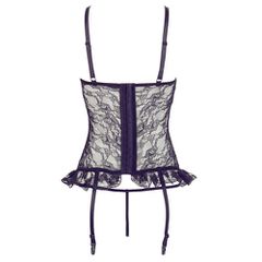 Floral Lace Basque with Suspenders and String-thumb-4