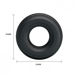 Comfy Stretchy Cock Ring Black-thumb-4