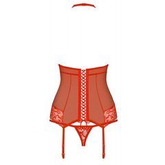 Obsessive Charming Red Basque with String-thumb-3