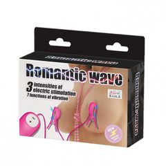 Romantic Wave Vibrating nipple clamps with Electro shock stimula-thumb-9