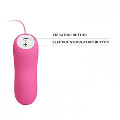 Romantic Wave Vibrating nipple clamps with Electro shock stimula-thumb-7