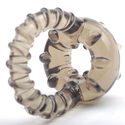 Clear Black Cock Ring-thumb-2