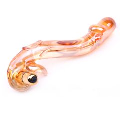 Dragon Golden Glass Vibrator-thumb-1