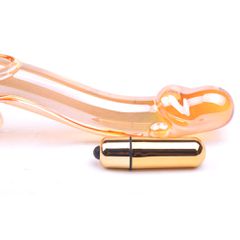 Dragon Golden Glass Vibrator-thumb-2