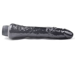 9.8'' Black Color Realistic Penis Vibrator-thumb-1