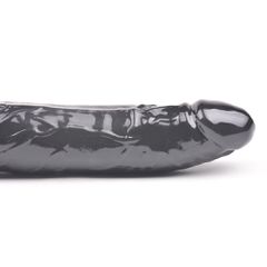 8.9'' Black Color Realistic Penis Vibrator-thumb-2