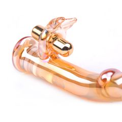 Golden Glass Dildo Vibrator-thumb-3