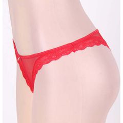 Cheeky Red Fishnet Panty-thumb-1
