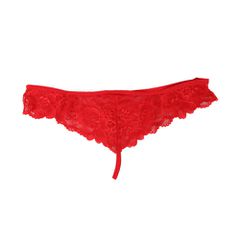 Love Me Mesh Chemise with Lace String Red-thumb-4