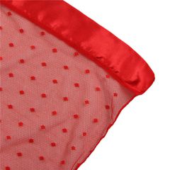 Plus Size Red Mesh Kimono with String-thumb-10