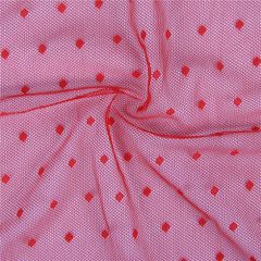 Plus Size Red Mesh Kimono with String-thumb-11