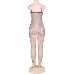 Fishnet Catsuit with Bows-thumb-2