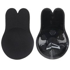 Rabbit Ear Self Adhesive Push Up Bra Black-thumb-9