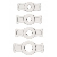 TitanMen Stretchable Set of Cock Rings Clear