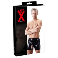 Latex Short with Open Front-thumb-4