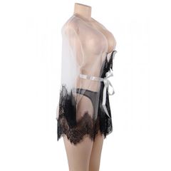 Unwrap Me Mesh Kimono with String-thumb-5