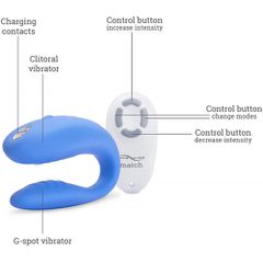 We-Vibe Match Couples vibrator Blue-thumb-1