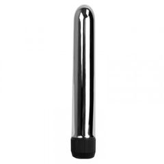 Silver Classic Vibrator 17 εκ-thumb-3