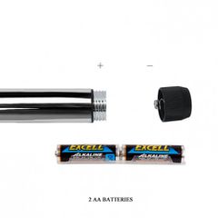 Silver Classic Vibrator 17 εκ-thumb-6