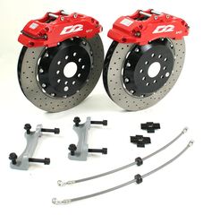Κιτ φρένων -D2 Racing Brakes Kit - 6ΠΙΣΤΟΝΑ 304mm - 330mm - 356mm - Mitsubishi Lancer Evo 7 (VII) (01-03)
