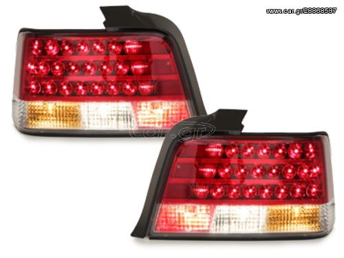 ΦΑΝΑΡΙΑ ΠΙΣΩ LED taillights suitable for BMW E36 Lim. 92-98 _ red/crystal