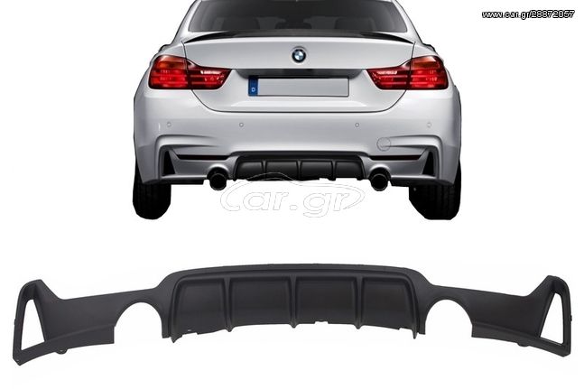 ΠΙΣΩ ΣΠΟΙΛΕΡ BMW F32 F33 F36 (2013-) Coupe Cabrio 4 Series M Performance Design Twin Single Outlet