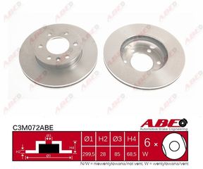ΔΙΣΚΟΠΛΑΚΕΣ  MERCEDES SPRINTER ΑΒΕ C3M072ABE ΓΝΗΣΙΟΣ ΚΩΔ. A 906 421 01 12