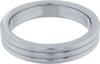 Cockring Stainless Steel Ribbed 45 mm