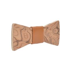 Ξύλινο Παπιγιόν Natural Epidanus -Brown