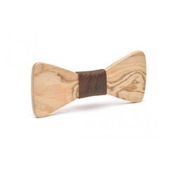 Ξύλινο Παπιγιόν Natural Hercules -Brown Croco