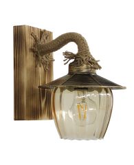 Φωτιστικό τοίχου ROPE-WOOD R-98ΑΡ GLASS Heronia 30-0058