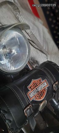 τσαντα βαρελακι  ολο δερμα harley davidson χοντρο δερμα χειροποιητο διαστασεις 26χ 13