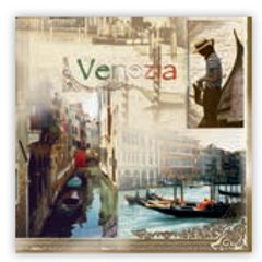 Χαρτοπετσέτα decoupage 33X33 Venezia