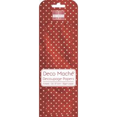 Ριζόχαρτο Decoupage Red Polka 26cm x 37,50cm  22gr