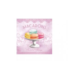 Χαρτοπετσέτα decoupage 33X33 macarons rose