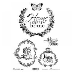 Ριζόχαρτο "home" 21x29εκ.   (ITD-R516)