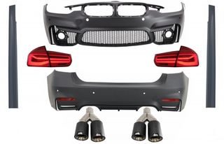 BODY KIT BMW F30 (2011-2019) with LED Taillights Dynamic Sequential Turning Light and Dual Twin Exhaust Muffler Tips Carbon