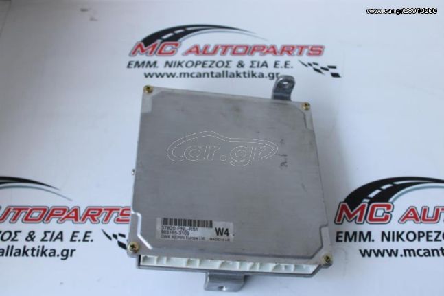 Εγκέφαλος  HONDA CR-V (2002-2007)  37820-PNL-R51 W4 983165-3109