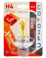 Λάμπα κίτρινες Photon H4 - 24V - 75 70W - Xtreme Yellow - 3000k- 1 τμχ