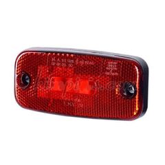 Φως πλευρικής σήμανσης με 3 SMD LED - ενσωματωμένο αντανακλαστικό 12V24V Κόκκινο HORPOL